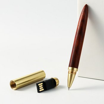 筆式金屬隨身碟-木製USB_4